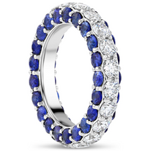  DIAMOND & BLUE SAPPHIRE CHUNKY-LICIOUS 3D RING