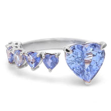  BLUE CANDY HEART RING