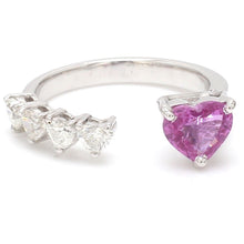  PINK CANDY HEART & DIAMOND RING
