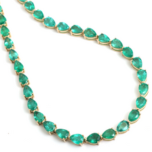  EMERALD PEAR-FECTION TENNIS NECKLACE