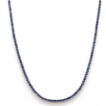  BLUE SAPPHIRE TENNIS NECKLACE | EVERYDAY NECKLACE