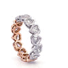 TWO-FOR-ONE MINI DIAMOND HEART BEZELED ETERNAL BAND | HYBRID BAND