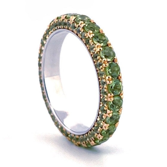 GREEN TSAVORITE 3D RING