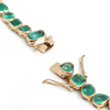 EMERALD MIX-SHAPE BEZELED BRACELET