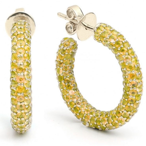 YELLOW SAPPHIRE FROOT LOOP HOOPS