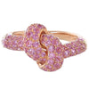 'I LITERALLY CAN KNOT!' PINK SAPPHIRE RING