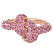  'I LITERALLY CAN KNOT!' PINK SAPPHIRE RING