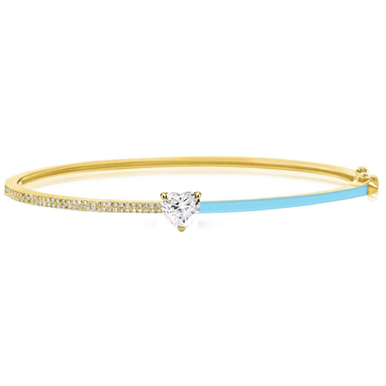 SHAPE-SHIFTER DIAMOND & ENAMEL BANGLE