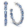 BLUE SAPPHIRE MIX-SHAPE HOOPS