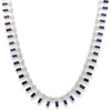 DIAMOND & BLUE SAPPHIRE FRINGE NECKLACE