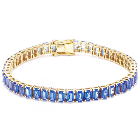 BLUE SAPPHIRE TENNIS BRACELET