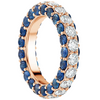 DIAMOND & BLUE SAPPHIRE CHUNKY-LICIOUS 3D RING