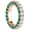 DIAMOND & EMERALD CHUNKY-LICIOUS 3D RING