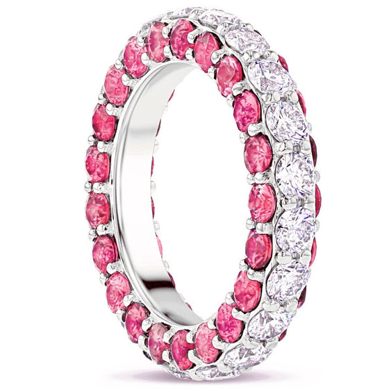 DIAMOND & PINK SAPPHIRE CHUNKY-LICIOUS 3D RING