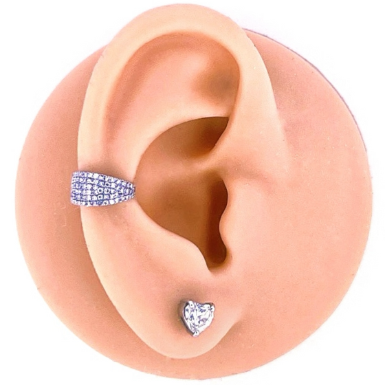 DIAMOND CONE EAR CUFF