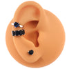 BLUE SAPPHIRE CHUNKY EAR CUFF