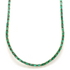 EMERALD GREEN (EMERALD-CUT) TENNIS NECKLACE