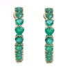 EMERALD HEART HOOPS