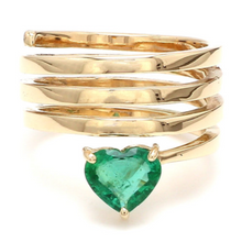  'HEART OF THE TORNADO' EMERALD RING