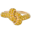 'I LITERALLY CAN KNOT!' YELLOW SAPPHIRE RING