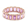 PINK SAPPHIRE BEZELED ETERNAL RING