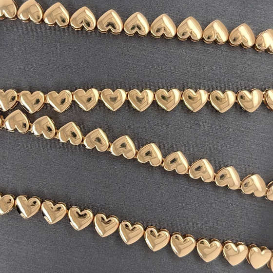 'HEART OF GOLD' TENNIS NECKLACE