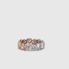 TWO-FOR-ONE MINI DIAMOND HEART BEZELED ETERNAL BAND | HYBRID BAND