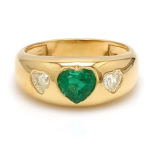  EMERALD PUFFY DOME RING