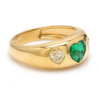 EMERALD PUFFY DOME RING