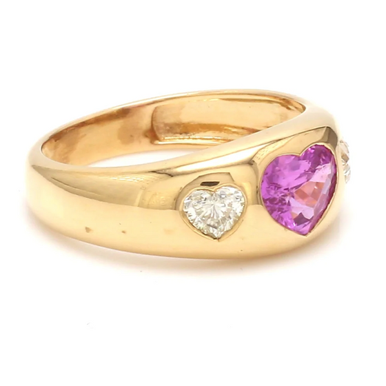 PINK SAPPHIRE PUFFY DOME RING