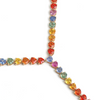 PARTY-COLORED SAPPHIRE HEART-DROP NECKLACE | LARIAT NECKLACE