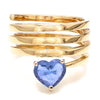 'HEART OF THE TORNADO' BLUE SAPPHIRE RING