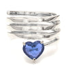 'HEART OF THE TORNADO' BLUE SAPPHIRE RING