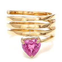  'HEART OF THE TORNADO' PINK SAPPHIRE RING