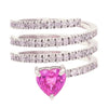 'HEART OF THE TORNADO' DIAMOND & PINK SAPPHIRE RING