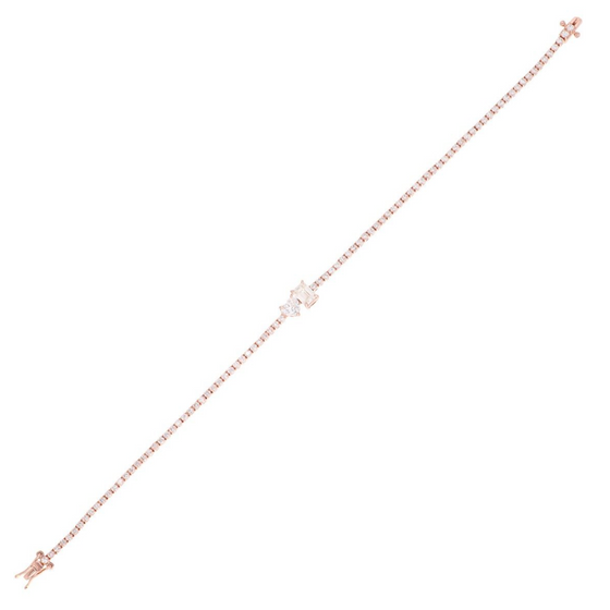 MINI DOUBLE SHAPE-SHIFTER DIAMOND TENNIS BRACELET