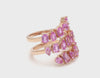 TORNADO PINK SAPPHIRE MIX-SHAPE RING