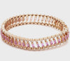 DIAMOND & PINK SAPPHIRE CAGE BRACELET