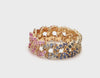 PARTY-COLORED SAPPHIRE CHAIN RING