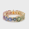 PARTY-COLORED SAPPHIRE MIX-SHAPE ETERNAL RING