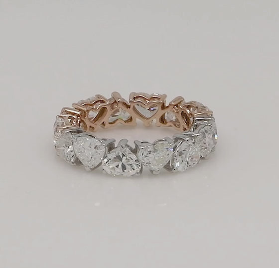 TWO-FOR-ONE DIAMOND HEART ETERNAL BAND | HYBRID BAND