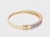 DIAMOND & PARTY-COLORED SAPPHIRE BANGLE