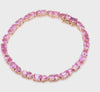 PINK SAPPHIRE MIX-SHAPE TENNIS BRACELET