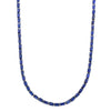 BLUE SAPPHIRE (EMERALD-CUT) TENNIS NECKLACE