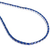 BLUE SAPPHIRE (EMERALD-CUT) TENNIS NECKLACE