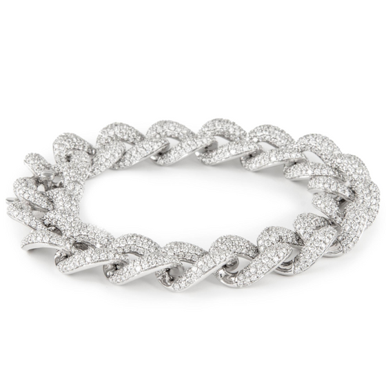 CHUNKY DIAMOND CHAIN BRACELET