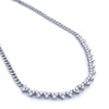 MINI DIAMOND HEARTS CHAIN CHOKER | NECKLACE