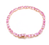 PINK SAPPHIRE MIX-SHAPE TENNIS BRACELET