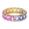 PARTY-COLORED SAPPHIRE ETERNAL RING