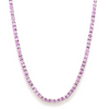 PINK SAPPHIRE TENNIS NECKLACE | EVERYDAY NECKLACE